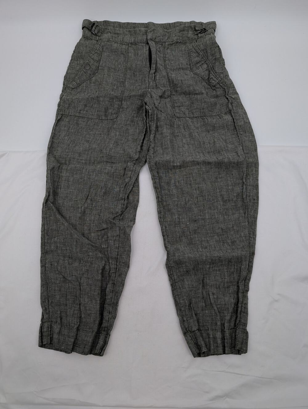 Athleta 100% Adjustable Waist Green 6P Voyager Beachy Coastal Vacation Casual